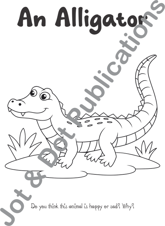 Safari Animals Coloring Book For Kids