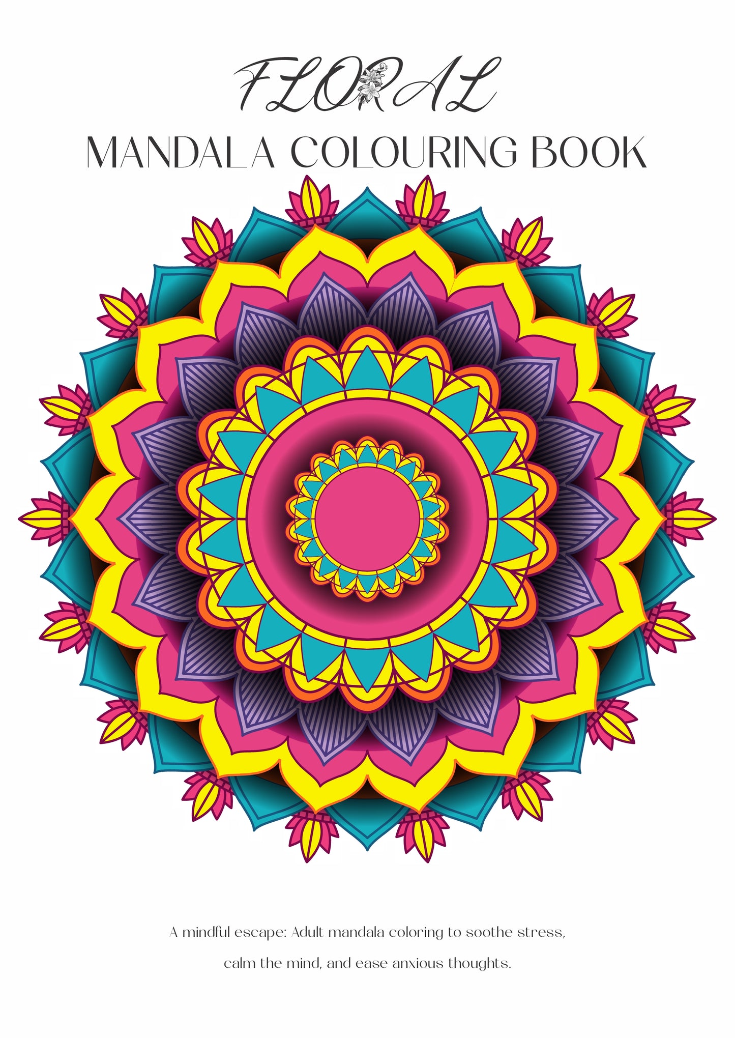 Floral Ed: Mandala Coloring Book