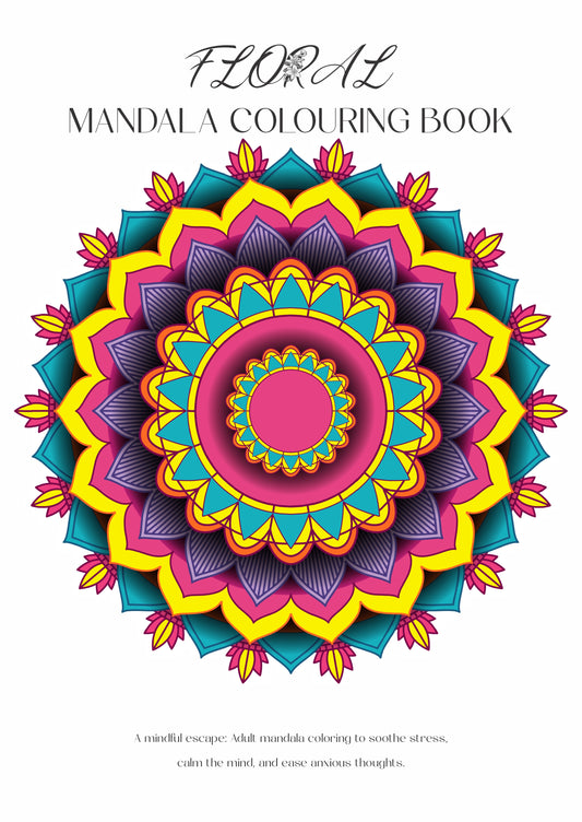 Floral Ed: Mandala Coloring Book